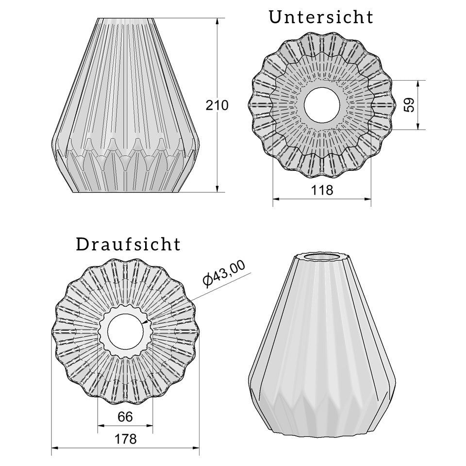 3D-gedruckte Origami Pendelleuchte – modernes Design & stimmungsvolles Licht | Pure-White